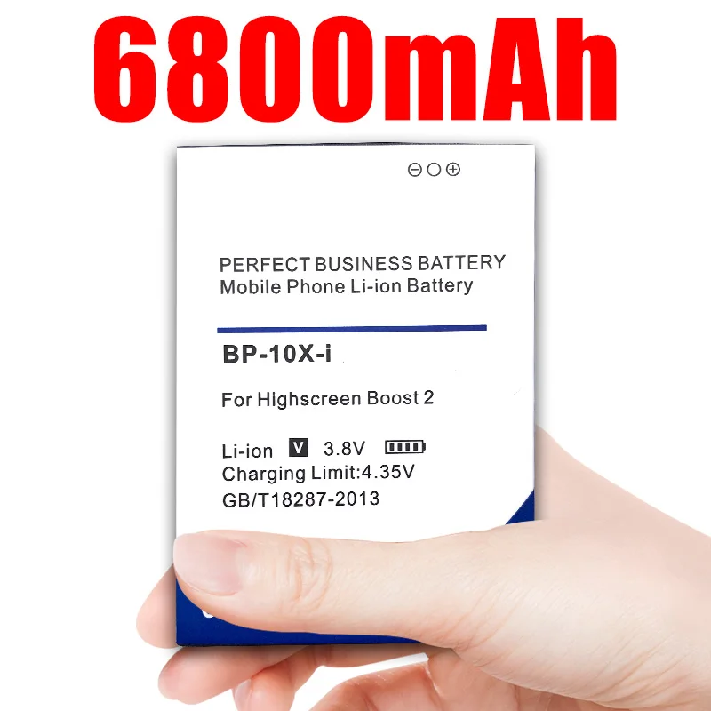 BP 10X i Аккумулятор для Highscreen Boost 2 II SE Innos D10 D10C D10F D10CF 6800 мАч|Аккумуляторы мобильных