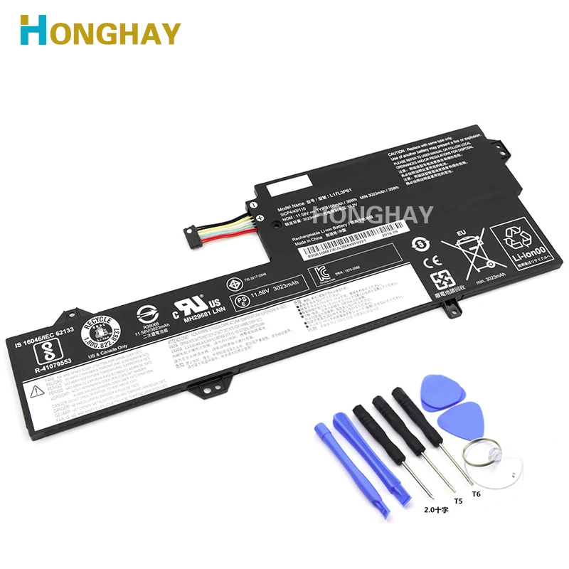 Honghay оригинальный L17L3P61 L17C3P61 L17M3P61 Аккумулятор для ноутбука Lenovo IdeaPad 320S-13IKB,Yoga 720-12IKB,xiaoxin 7000-13