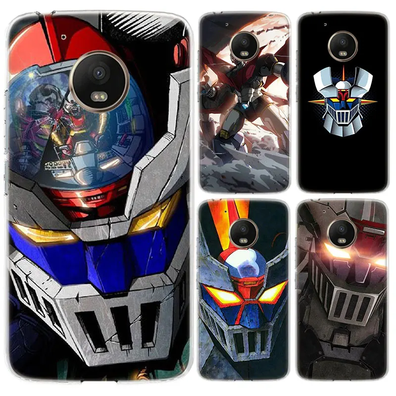 

Mazinger Z Cartoon Case For Motorola Moto G9 G8 G7 + Power G6 G5S Plus E5 G6 Play Transparent Silicone Cover Coque