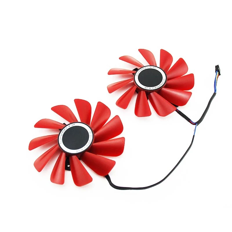 

Original 2pcs 85mm 4pin FDC10U12S9-C cooling fan for XFX 560D RX 570 RX 580 RX Vega graphics card fan replacement accessories