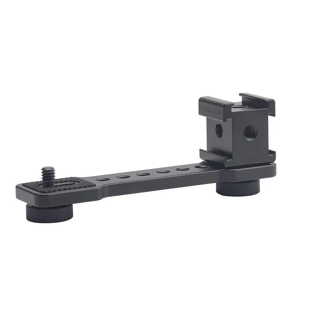 3 в 1 тройное крепление для холодного башмака штатив со светодиодной подсветкой