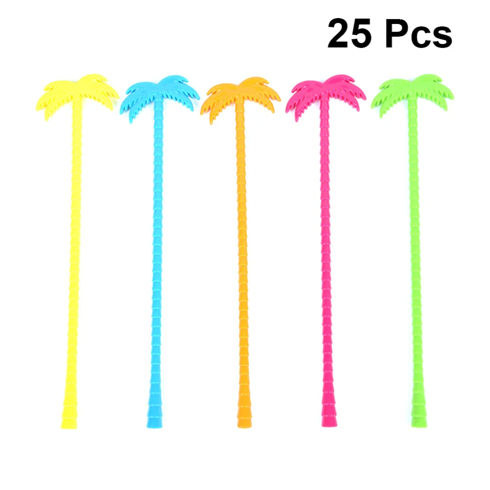 25 штук/упаковка коктейльные палочки для размешивания кокосовой пальмы ложки с