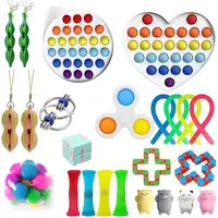 Набор игрушек для взрослых, фиджет с нажимными шариками для снятия стресса, сенсорные игрушки для детей с аутизмом, СДВГ