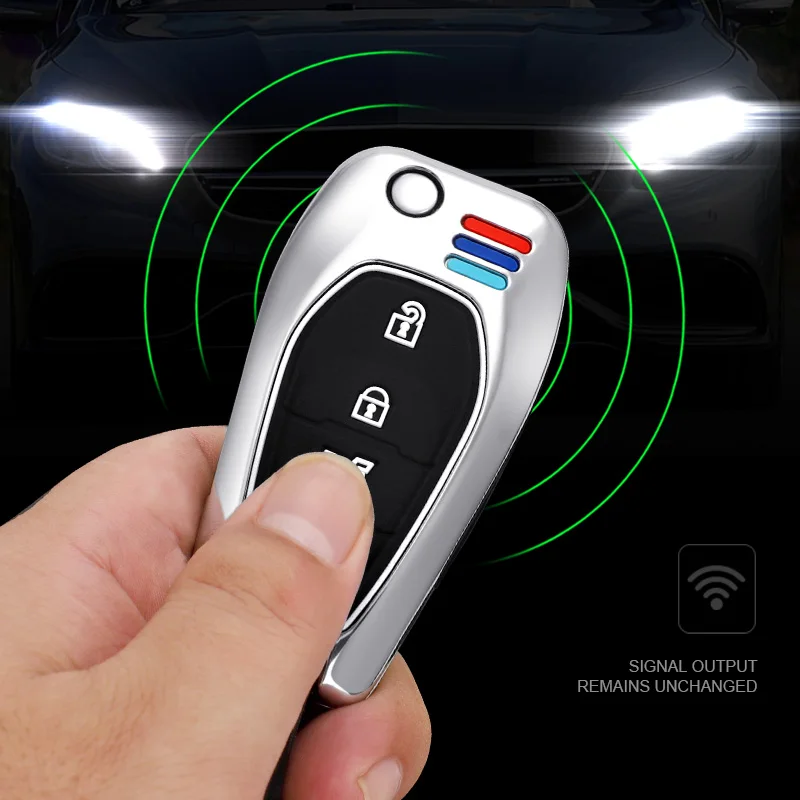 Чехол-книжка для автомобильного ключа из цинкового сплава чехол складной с 3