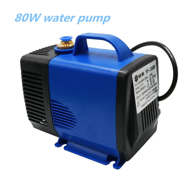 

2021 promotion water pump 80W 220v/110v +5 meters white water pipes for water cooled spindle