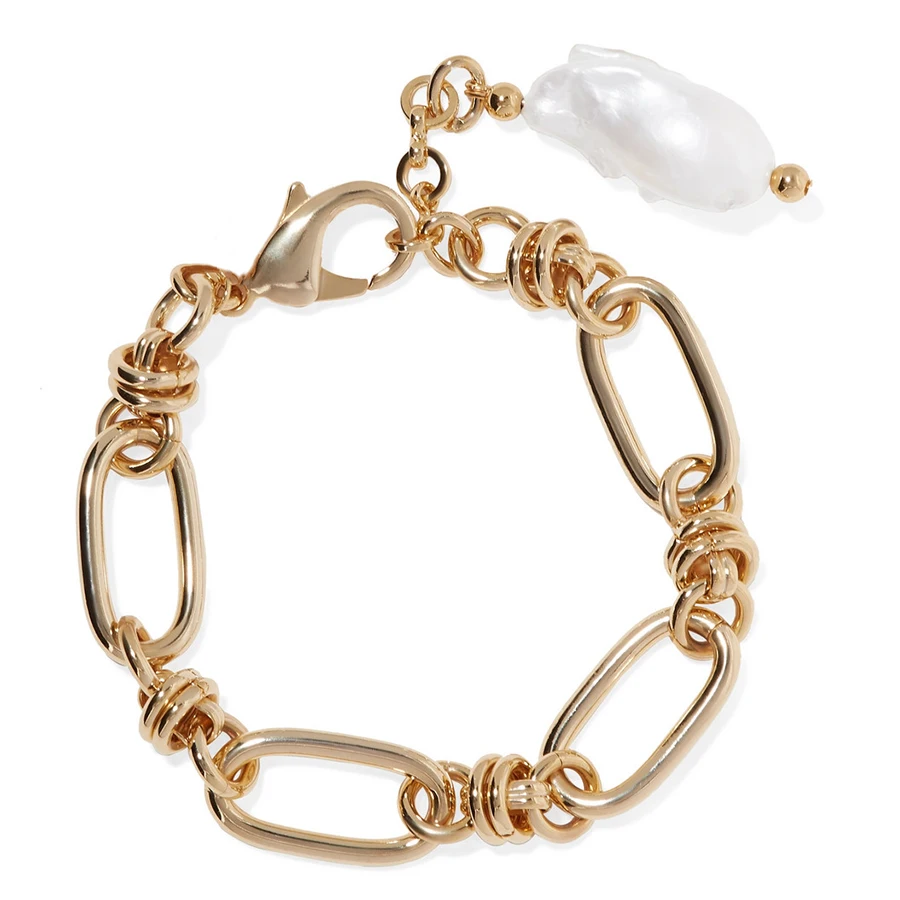 Женский браслет с жемчужинами pulsera медный 2019|Цепочки и браслеты| |