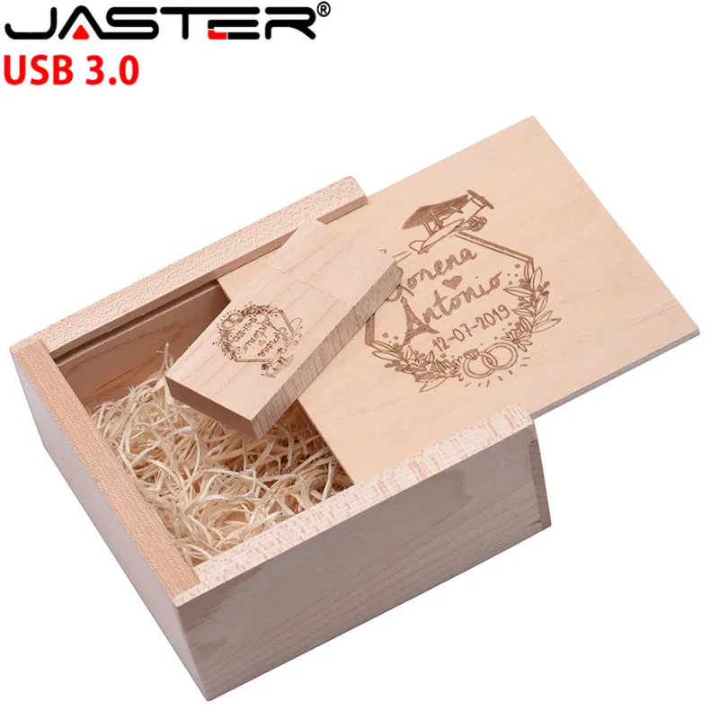 USB-флеш-накопитель JASTER в деревянном корпусе 4/64 ГБ 3 0x10 5 мм | Компьютеры и офис