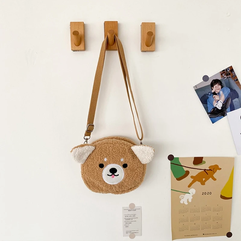 

Women Girl Cute Plush Shoulder Crossbody Bag Lovely Phone Pouch Cartoon Satchel Messenger Tote Purse