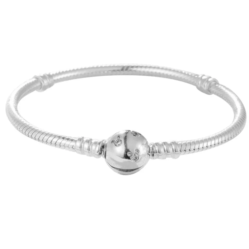 BBee Базовая цепочка с Микки Маусом браслет со змеиным узором Подходит для Пандора