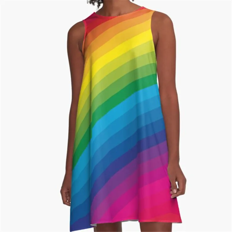 

Fashion Women summer dresses pop retro pattern Printed A-Line Boho Dress for women harajuku Sexy ladies mini short beach dress