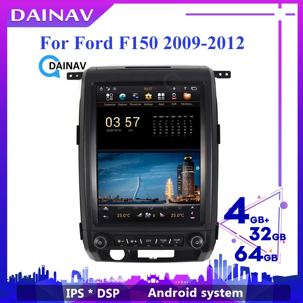 

Автомагнитола 2 Din для FORD F150 12,1-2009, 2012 дюйма, вертикальный экран, GPS-навигация, мультимедийный DVD-плеер