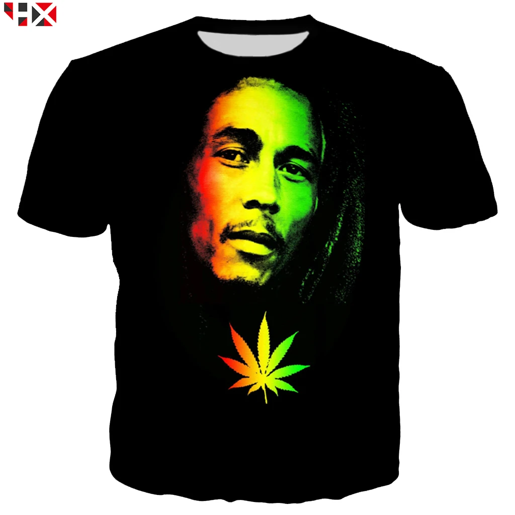 

2021 New Men T Shirt BoB Marley Fashion Smoking 3D Printed T Shirt Unisex Casual Streetwear T Shirt Tops Dropship S173