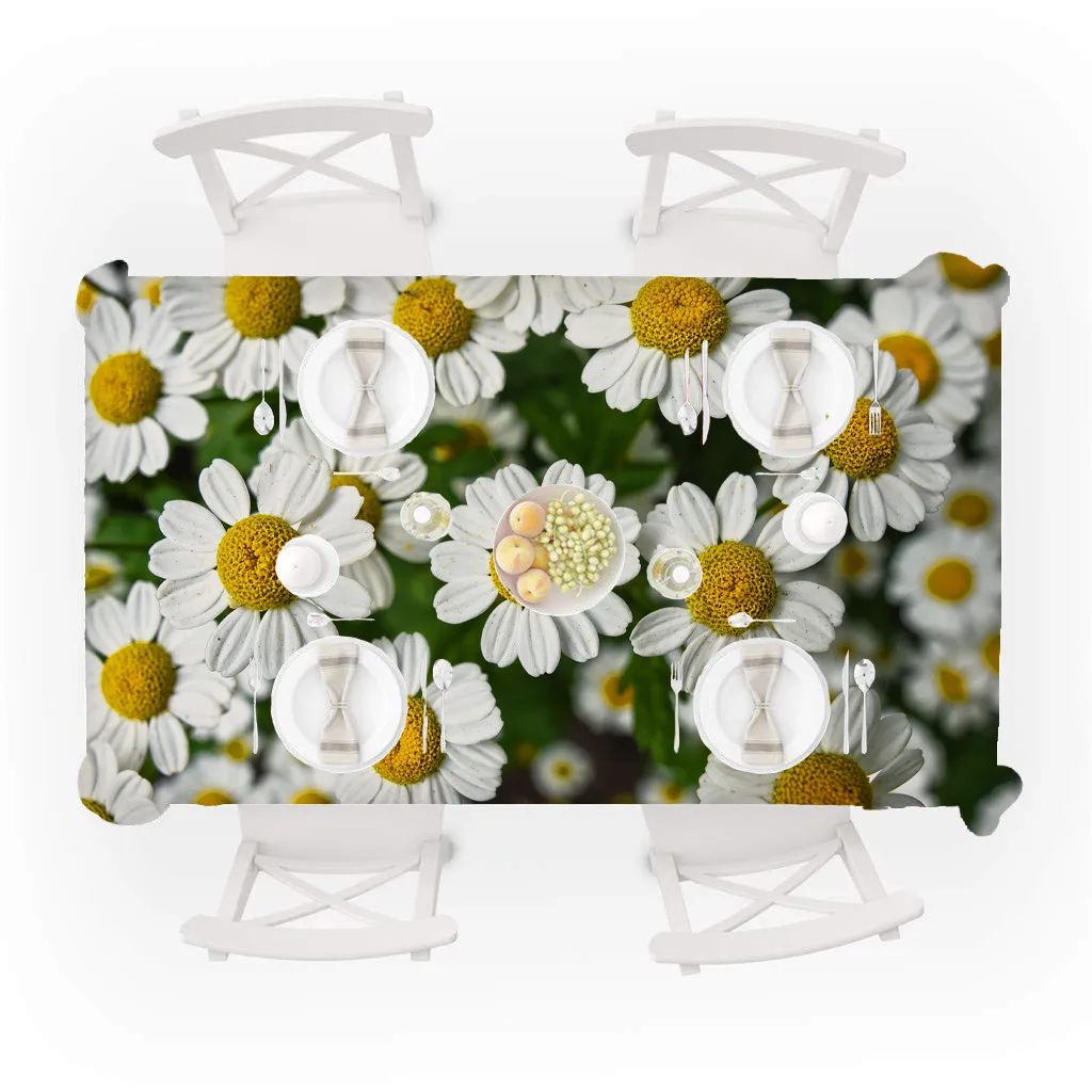 

Flower Pattern Table Cloth Rectangular Tea Table Cover Dining Home Decor Party Dinner Decoration Table Cover 4.30