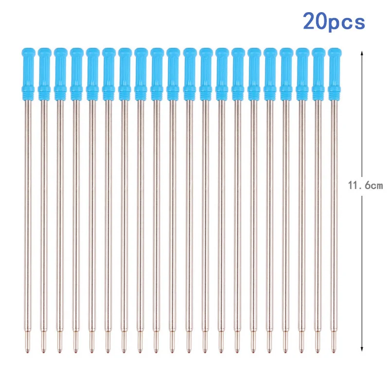 

Металлические стержни для шариковых ручек MROOFUL, 20 шт., синий/черный, 1.0 мм