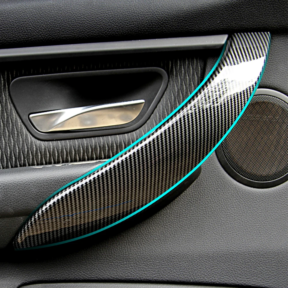 

Interior Door Handle LHD RHD For BMW F30 F80 F31 F32 F33 F34 F36 Inner Fornt Rear Door Carbon Fiber Color Pull Handle InsideTrim