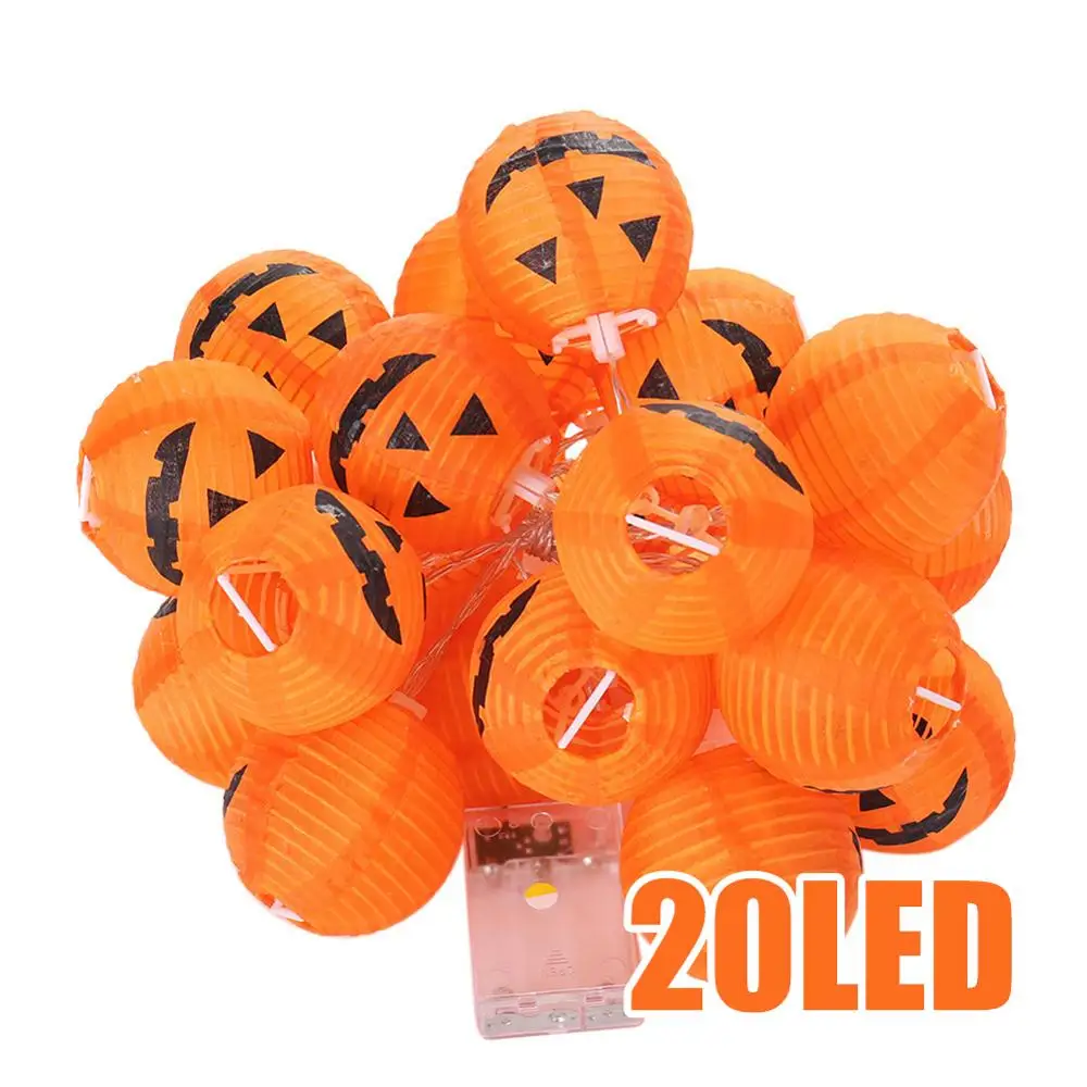 Складной 20LED светильник Pumkin на батарейках Хэллоуин для дома открытом воздухе