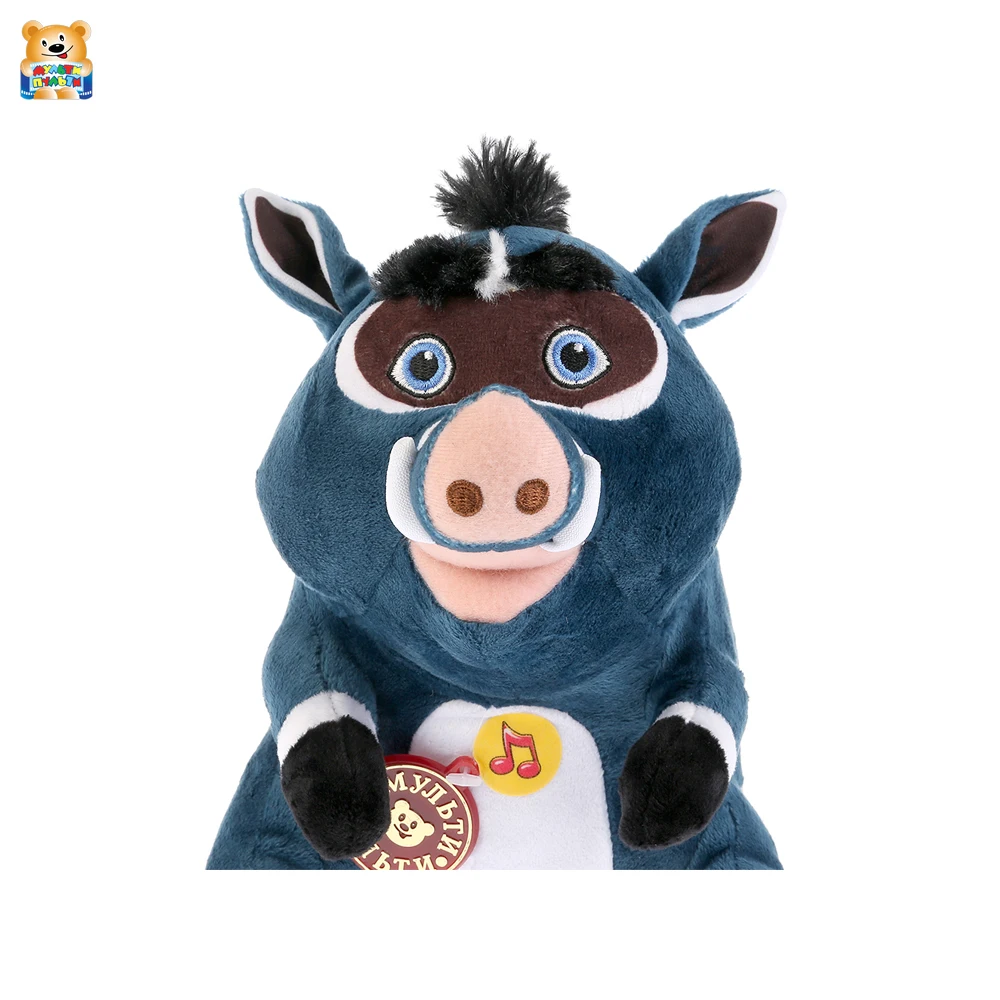 Игрушка мягкая Мульти пульти Куба из мультфильма Лео и Тиг русская озвучка 20см