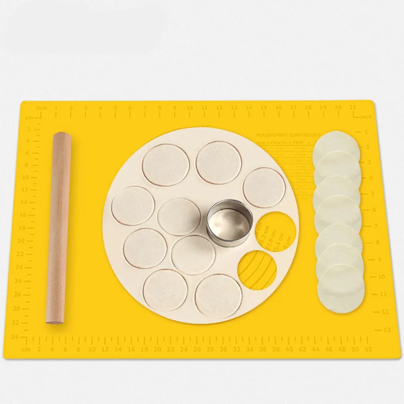 

Silicone Baking Mat for Pastry Rolling Dough with Measurements, BPA Free Non stick and Non Slip Rolling Pin Bakeing Accessories