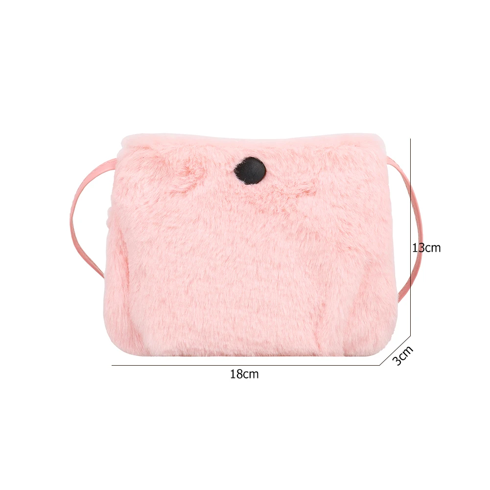 

Winter New Fashion Shoulder Bag Female Bag Plush Handbag Messenger Bag Mini Money Warm Fur Bag Crossbody Bag Women 2020