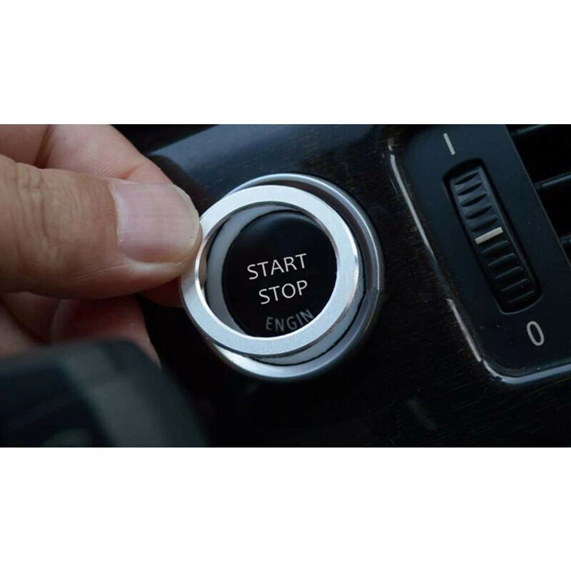 

Silver Switch Decoration Trim Car Engine Start/Stop Push Ring Switch Trim For BMW 3 Series E90