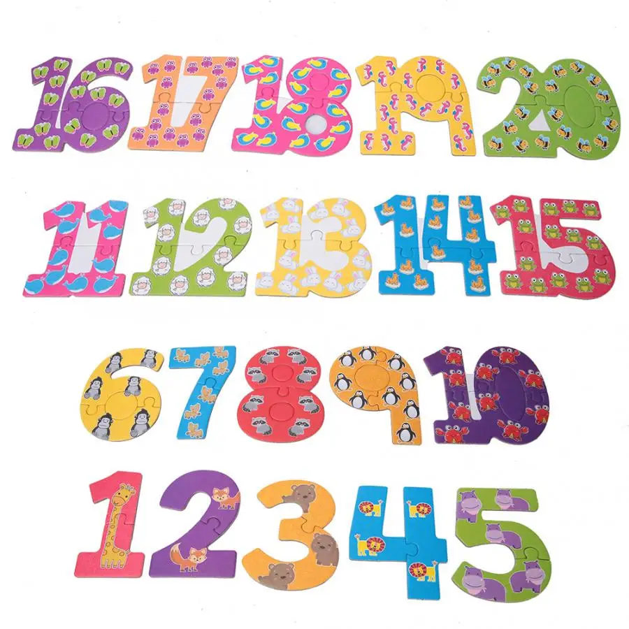 Цифровой деревянный пазл с буквами алфавита и цифрами | Игрушки хобби