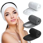 2022 головная повязка для спа ультра мягкие регулируемые повязки на голову для мытья лица махровая ткань эластичная повязка для макияжа для мытья лица, душа, маска для лица