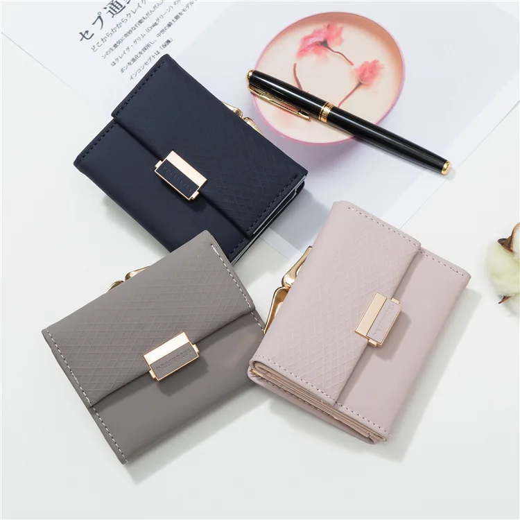 

2021 New Woman Leather Short Wallet High Quality Clutch Bag Fashion Coin Purse Card Case Female Long Wallet Luxury Female Bag