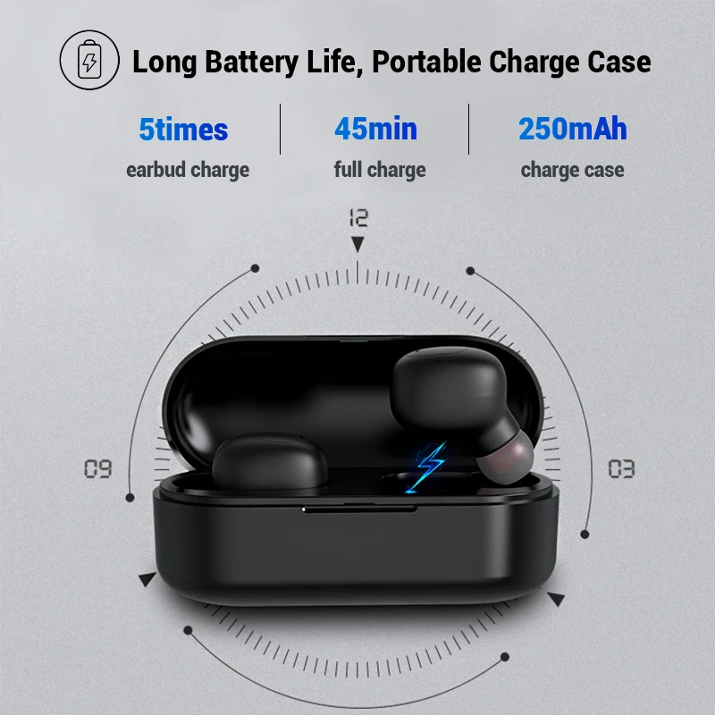 Беспроводные наушники Bluetooth Спортивные с шумоподавлением вкладыши гарнитура для