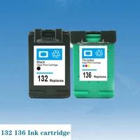 jh 132 136 compatible for hp132 136 ink cartridge for hp photosmart 2573 c3183 1513 officejet 6213 5443 d41631513 printer