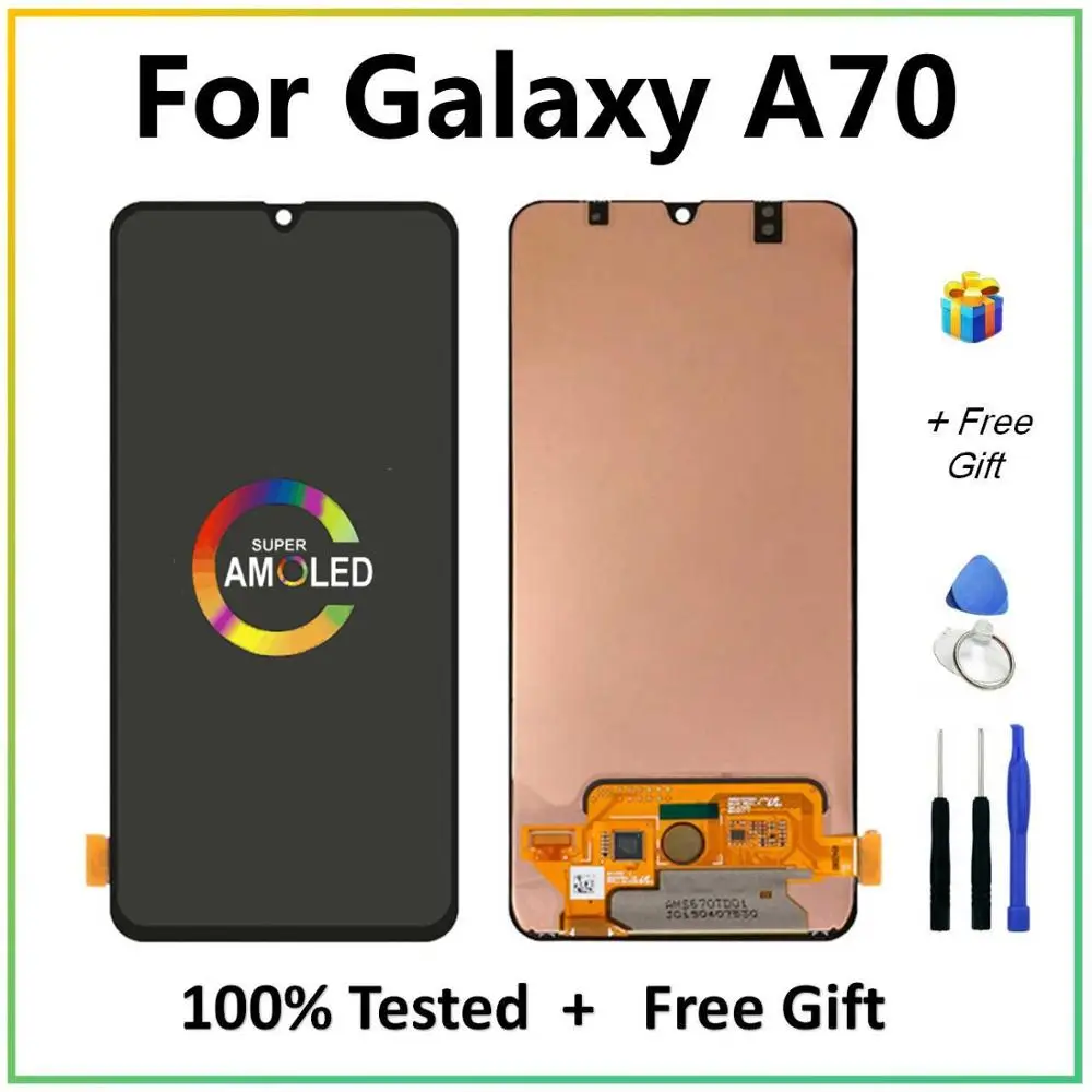 ЖК дисплей 6 7 &quotдля Samsung Galaxy A70 2019 A705 A705F SM сенсорный экран дигитайзер сборка для