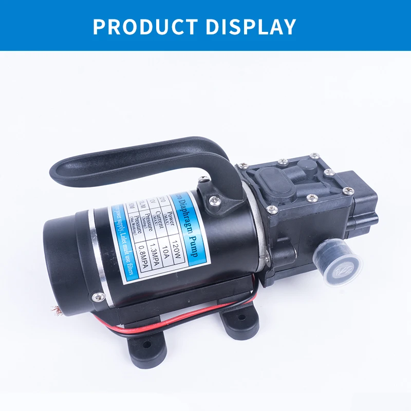 12V 24V 120W 10L/мин миниатюрный высокого Давление мембранный насос с автоматическим выключателем с обратным течением Многофункциональный насос работающий на постоянном токе