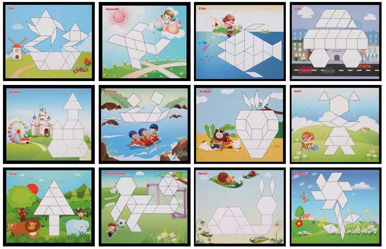 250 шт деревянная настольная игра-головоломка набор красочные детские Монтессори