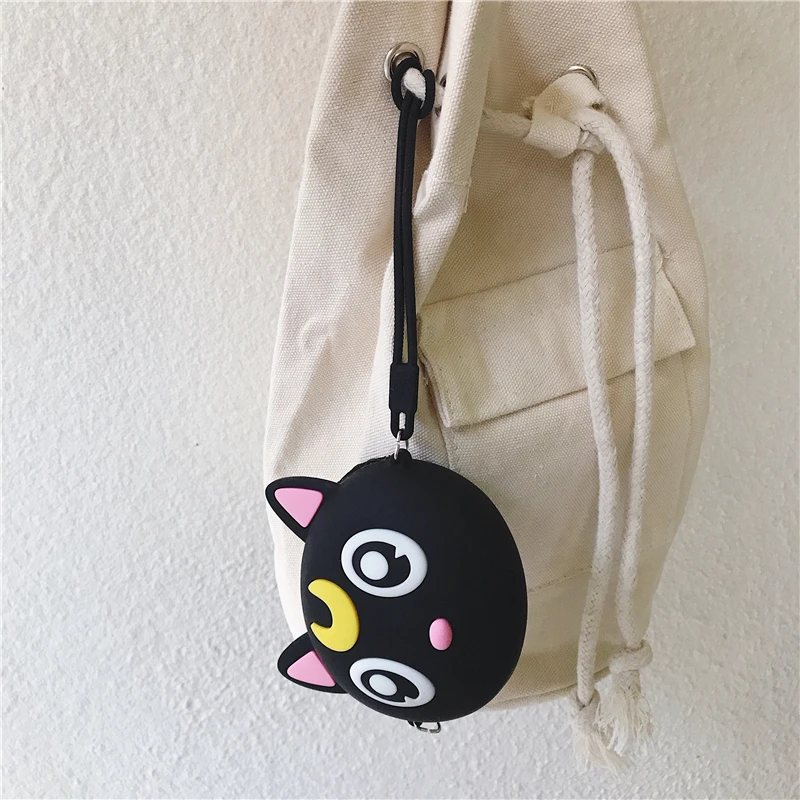 Оригинальный кошелек Q ся для монет Kawaii Dib Женский девушек силиконовая сумка