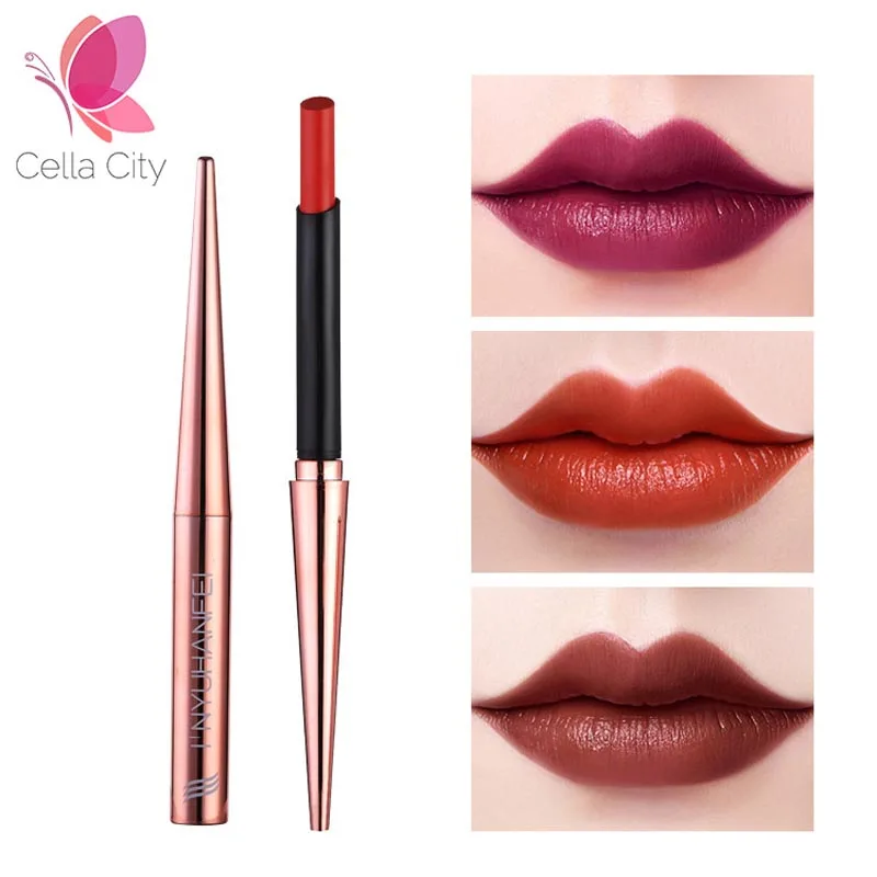 Целлюлозная коричневая помада для женщин Корейская помада увлажняющая матовая помада длительные водостойкие помады макияж