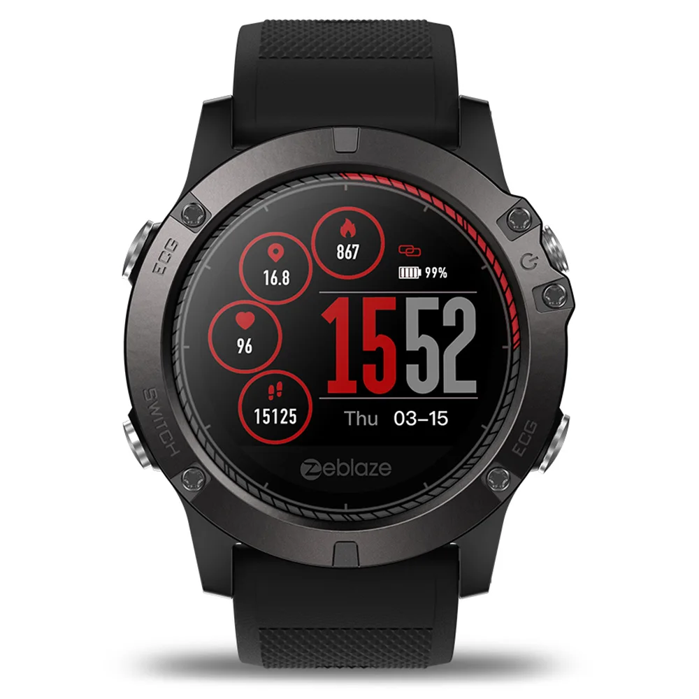 Zeblaze VIBE 3 ЭКГ Bluetooth умные часы мгновенный монитор сердечного ритма IP67