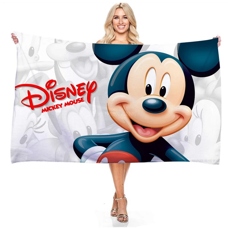 Пляжное полотенце с 3D рисунком Микки Мауса мультяшная Подушка для детей и
