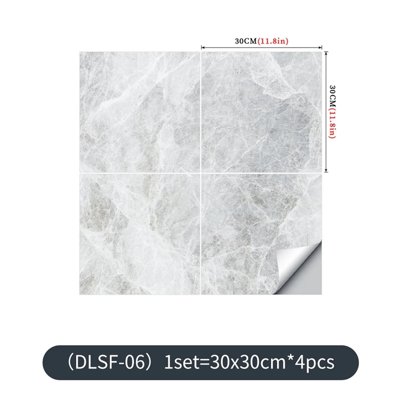 4 шт. имитация Мрамор картины маслом доказательство Стикеры Кухня столешница