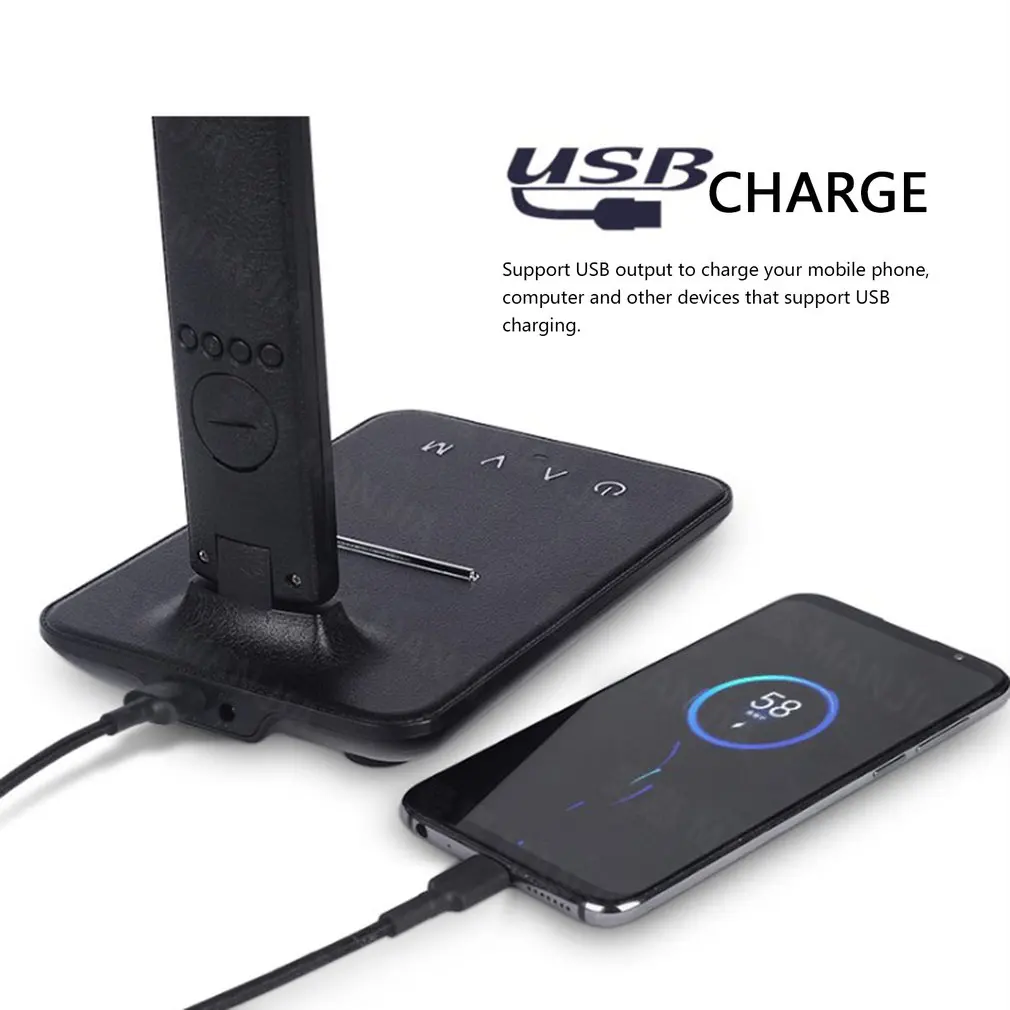 

TX26C Foldable 5W Multi-function USB Wireless Charging Eye Protection LED Light Desk Lamp Reading Light