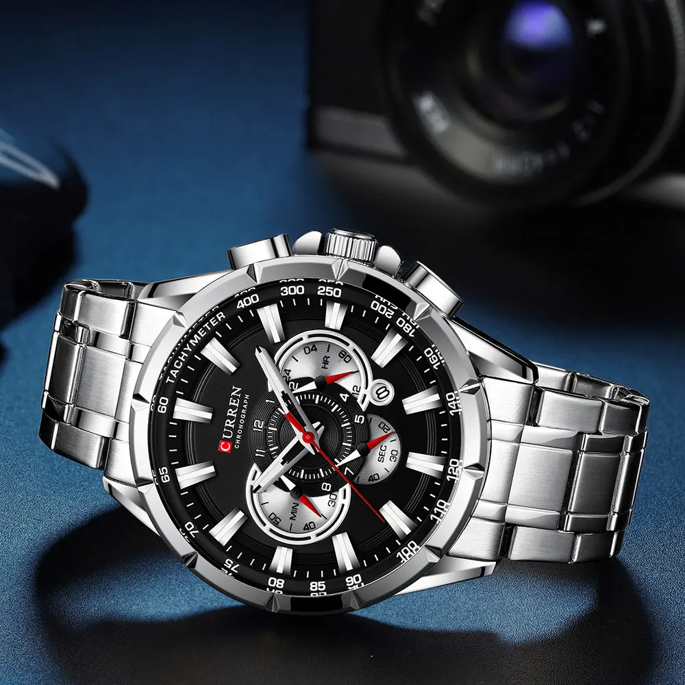 Watches Men CURREN 8363 Brand Men Sport Watches Men's Quartz Clock Man Casual Military Waterproof Wrist Watch relogio masculino