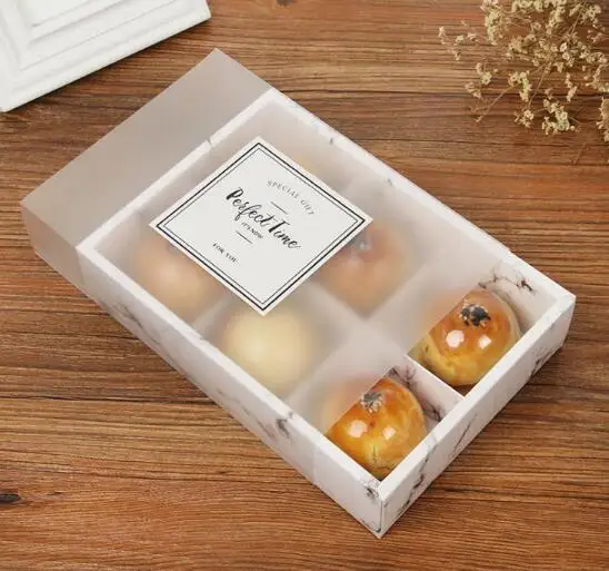 Прозрачное матовое торт коробка десертные макароны коробки Кондитерские