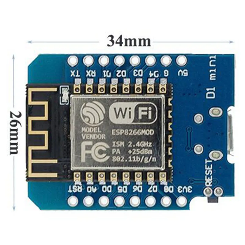 10 шт./компл. D1 Mini NodeMcu 4M байт Lua WIFI IoT макетная плата на основе ESP8266 Модуля|Чистящие