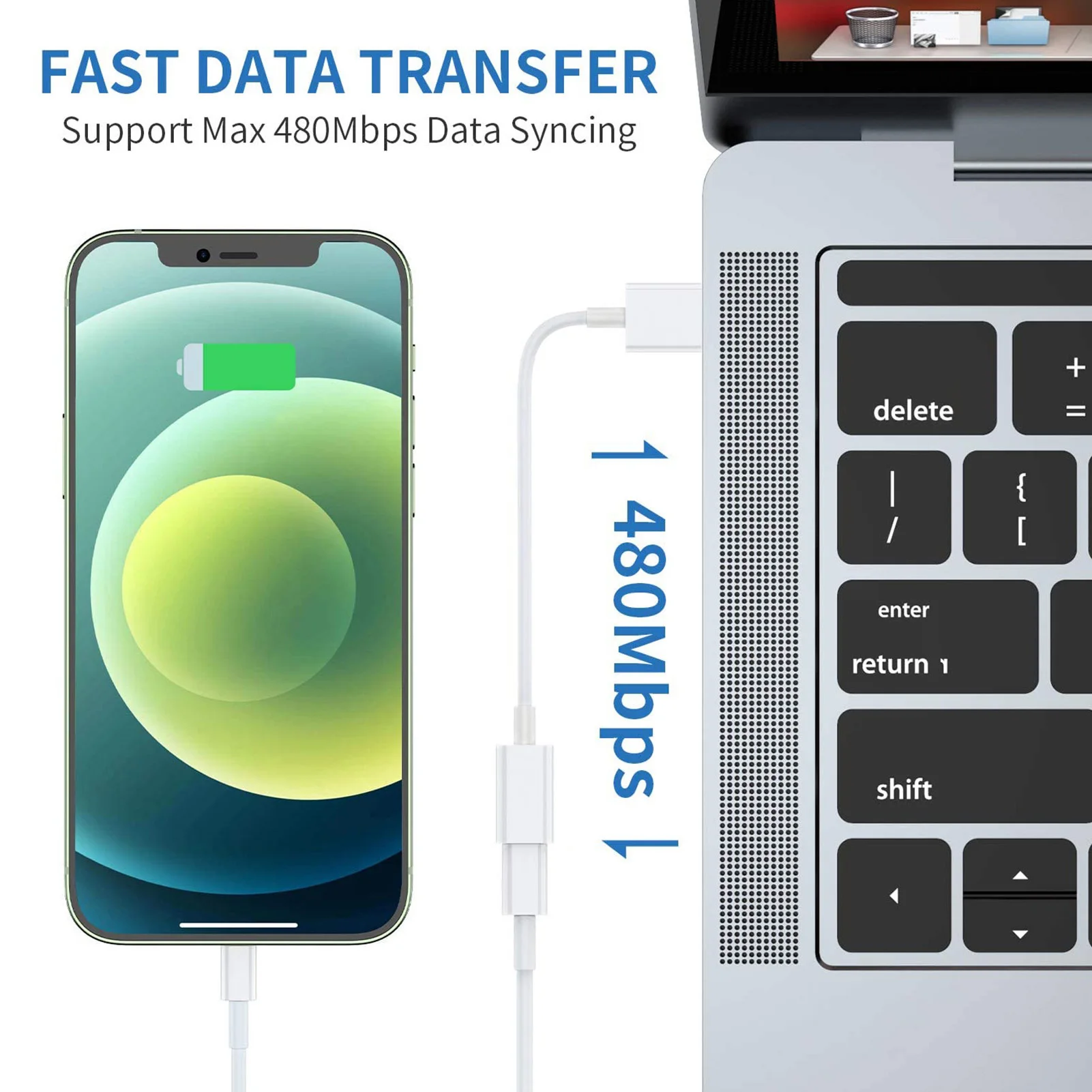 

3 pcs USB C Female to USB A Male Adapter Cable Line Portable USB Type-C to A Converter 30cm Wire Accessories