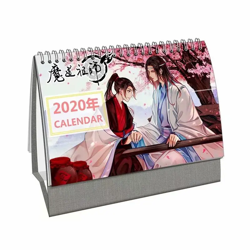 Аниме Mo Dao Zu Shi Настольный календарь Wei Wuxian Lan Wangji настольные календари ежедневный планировщик расписаний,01~,12