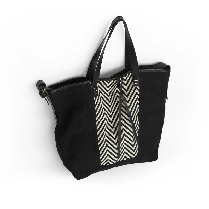 Vendange женская сумка Ретро Повседневная простая льняная Очаровательная кожаная