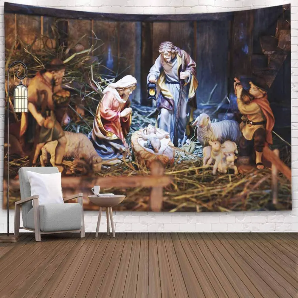 

Декоративные настенные подвесные гобелены Gesmatic, искусственные фигурки на тему Рождества