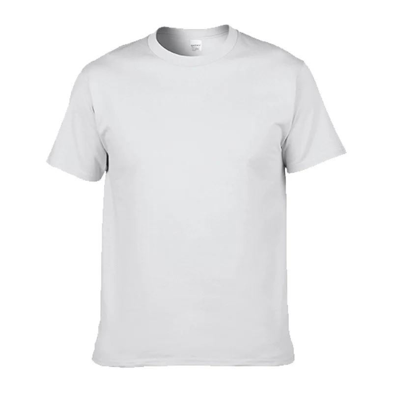 

2021 summer cotton men's short-sleeved round neck blank t-shirt