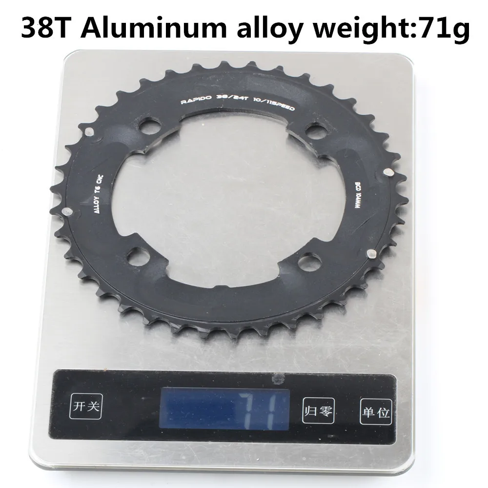 Круглая цепь MTB горный велосипед 104BCD 22T 24T 32T 34T 38T 42T 44T шатуны стали алюминиевый сплав зубная пластина запчасти