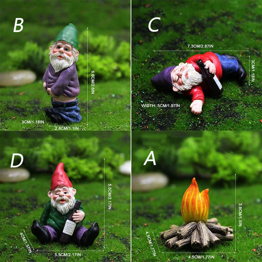 

1PC Mini Resin Moss Micro Landscape Decoration Outdoor Fairy Miniature Garden Dwarf Ornaments Handicraft Flower Pot Accessories