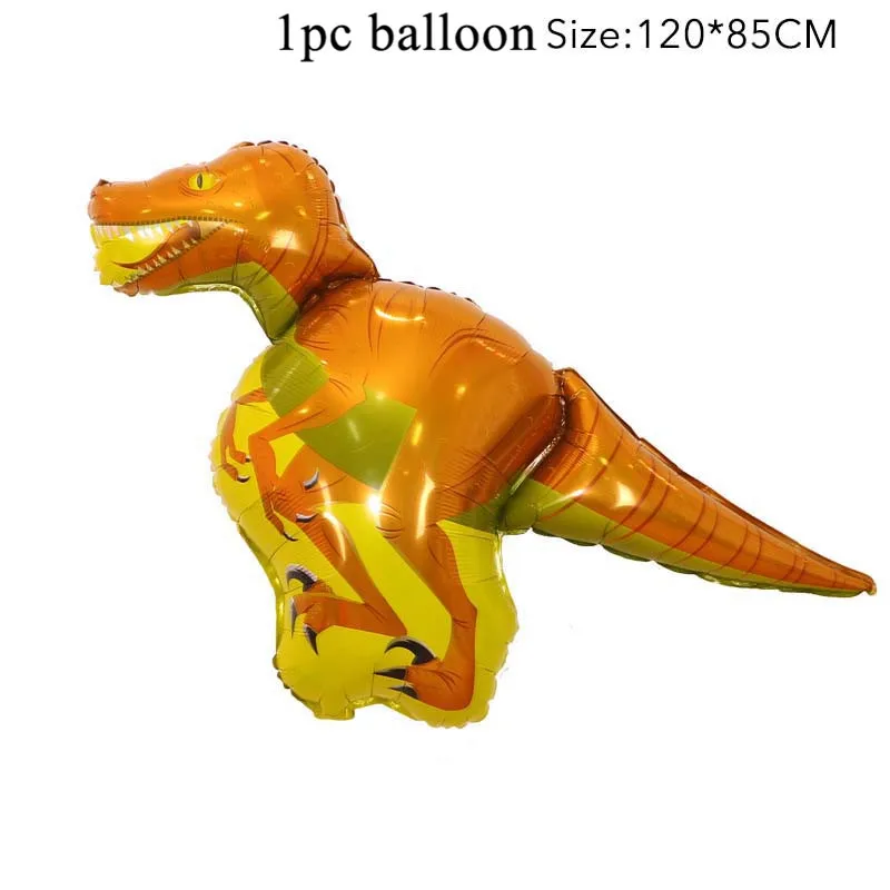 1pc large balloon 7 Динозавр ПВХ фольга Висячие завитки динозавр день рождения украшения Детские сувениры Юрский динозавр Потолочные Подвесные гирлянды принадлежности - Цвет: 1pc large balloon 7
