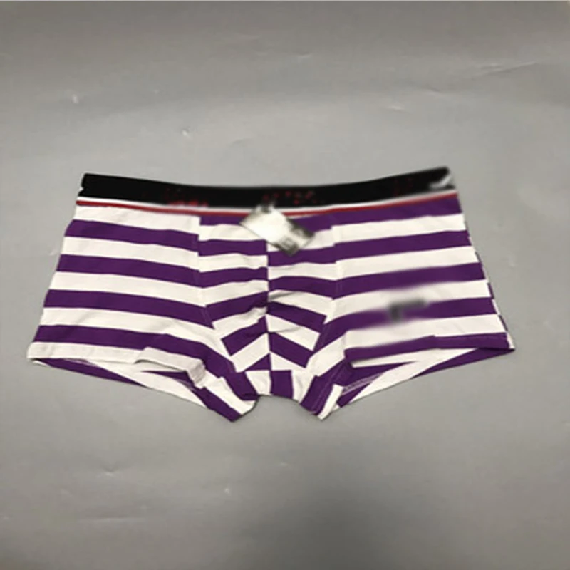 

Sports fashion popular logo new striped men's briefs men's boxer briefs a generation